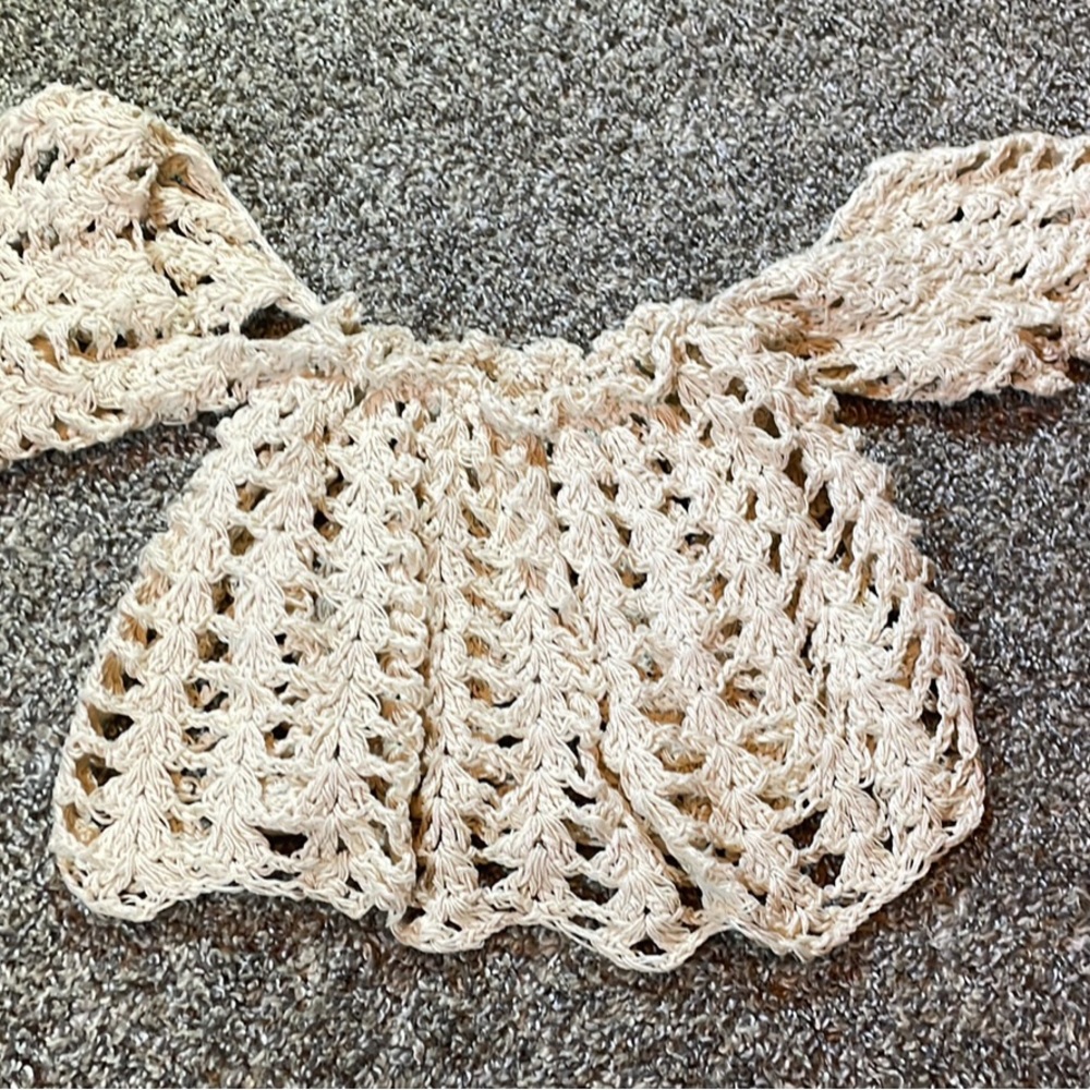 Crocheted crop top